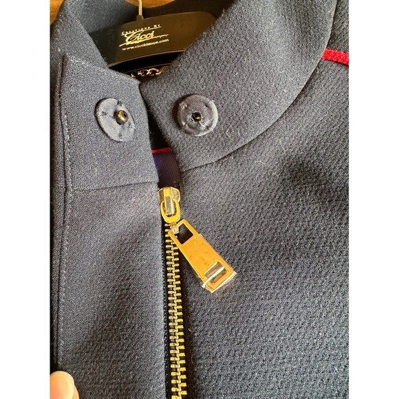 VCFANI Blazer Tweed Sleeve Navy UNIQUE Colorful Woman's Size 8 Career Vintage - Picture 8 of 11